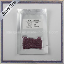 1-3mm Petite taille 8 # Corindon Ruby pour la fonte d&#39;épilation